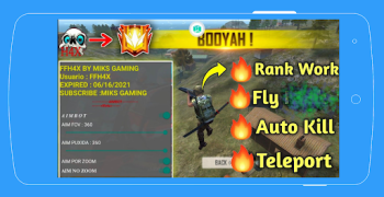 İndir ffh4x mod menu for fire Masa oyunları Android için Ekran görüntüsü 2