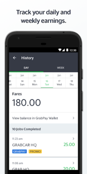 İndir Grab Driver: App for Partners Haritalar ve Navigasyon Android için Ekran görüntüsü 4