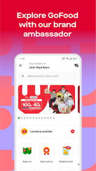 İndir Gojek - Transportasi & Makanan Seyahat Android için Ekran görüntüsü 3