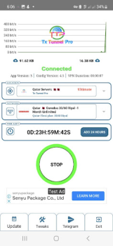 İndir Tx Tunnel Pro - Super Fast Net Araçlar Android için Ekran görüntüsü 3