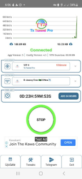İndir Tx Tunnel Pro - Super Fast Net Araçlar Android için Ekran görüntüsü 5