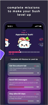 İndir SUSH Grow cute virtual animal Sosyal Android için Ekran görüntüsü 6