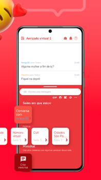İndir UOL: Bate-Papo e Encontros Sosyal Android için Ekran görüntüsü 6