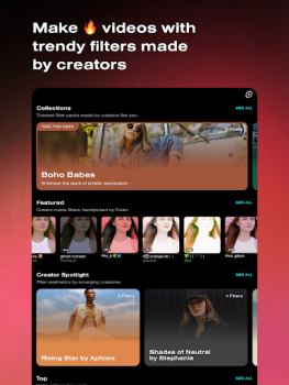 İndir Polarr 24FPS Video oynatıcılar ve düzenleyiciler Android için Ekran görüntüsü 5