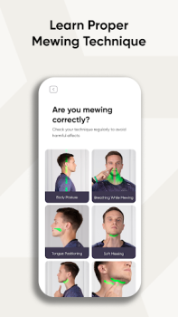 İndir Mewing Coach - Face Exercises Sağlık & Fitness Android için Ekran görüntüsü 4