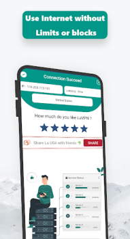 İndir La USA - Get USA IP Araçlar Android için Ekran görüntüsü 5