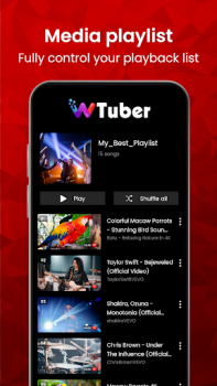 İndir Video oynatıcı - wTuber Video oynatıcılar ve düzenleyiciler Android için Ekran görüntüsü 4