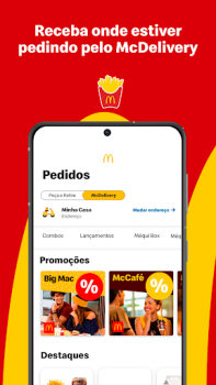 İndir McDonald’s: Cupons e Delivery Yiyecek & İçecek Android için Ekran görüntüsü 3