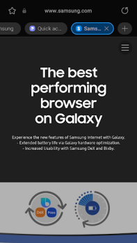 İndir Samsung Internet Browser Beta İletişim Android için Ekran görüntüsü 2