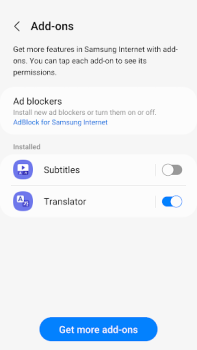 İndir Samsung Internet Browser Beta İletişim Android için Ekran görüntüsü 6