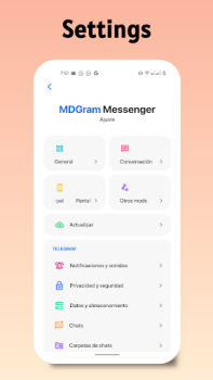 İndir MDGram Messenger İletişim Android için Ekran görüntüsü 5