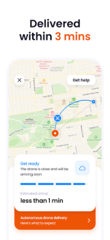 İndir Manna Drone Delivery Yiyecek & İçecek Android için Ekran görüntüsü 4