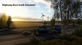 İndir Highway Euro truck Simulator Yarış Android için Ekran görüntüsü 2