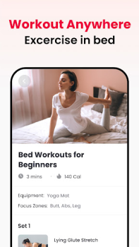 İndir JustFit - Lazy Workout Sağlık & Fitness Android için Ekran görüntüsü 2