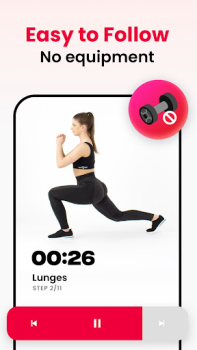 İndir JustFit - Lazy Workout Sağlık & Fitness Android için Ekran görüntüsü 3