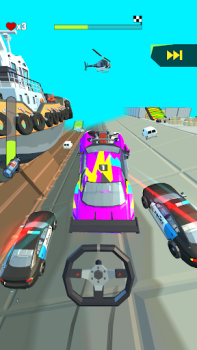 İndir Crazy Rush 3D - Araba Yarışı Yarış Android için Ekran görüntüsü 2