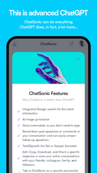 İndir ChatSonic: Super ChatGPT App İş Android için Ekran görüntüsü 4