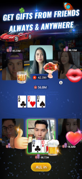 İndir PokerGaga: Texas Holdem Live Kart oyunları Android için Ekran görüntüsü 2