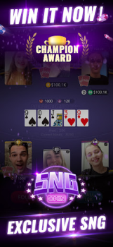 İndir PokerGaga: Texas Holdem Live Kart oyunları Android için Ekran görüntüsü 3