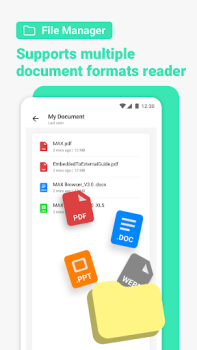 İndir Max Browser-Private & Security İletişim Android için Ekran görüntüsü 4