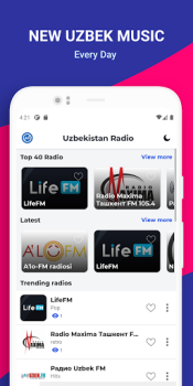 İndir Uzbek Radio: O'zbekiston FM Müzik ve Ses Android için Ekran görüntüsü 3