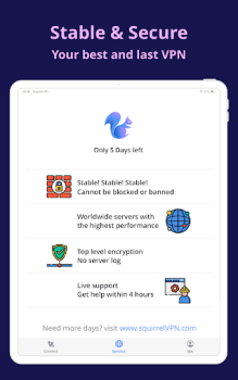 İndir SquirrelVPN İş Dünyası Android için Ekran görüntüsü 6