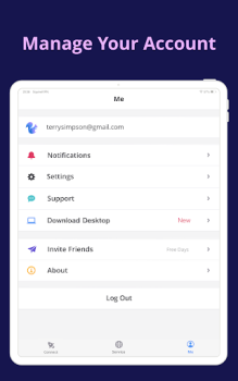 İndir SquirrelVPN İş Dünyası Android için Ekran görüntüsü 7