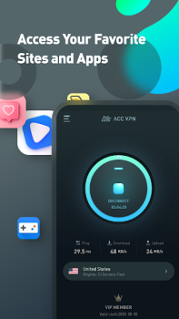 İndir ACE VPN-Super VPN Proxy Master Araçlar Android için Ekran görüntüsü 4