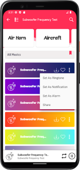 İndir Subwoofer frekans testi Müzik ve Ses Android için Ekran görüntüsü 6