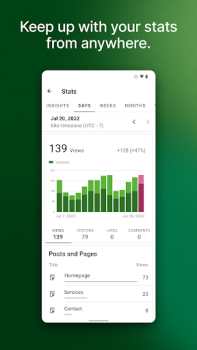 İndir Jetpack, Web Sitesi Oluşturucu İş Android için Ekran görüntüsü 5