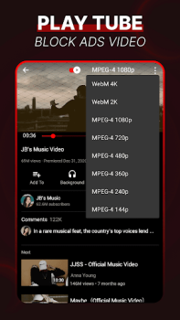 İndir PlayTube - Block Ads Video Araçlar Android için Ekran görüntüsü 2