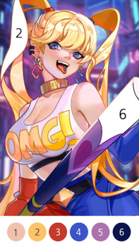 İndir Boyama Oyunları: Anime oyunlar Sanat ve Tasarım Android için Ekran görüntüsü 3