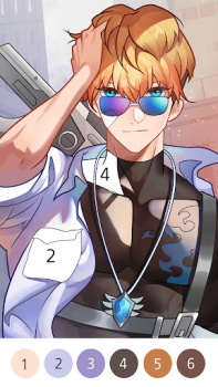 İndir Boyama Oyunları: Anime oyunlar Sanat ve Tasarım Android için Ekran görüntüsü 6