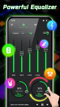 İndir Ekolayzır - Bas Güçlendirici Müzik ve Ses Android için Ekran görüntüsü 2