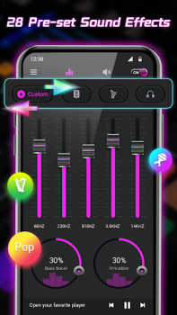 İndir Ekolayzır - Bas Güçlendirici Müzik ve Ses Android için Ekran görüntüsü 6