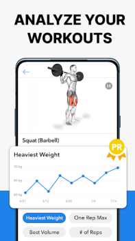 İndir Hevy - Spor, Vücut Geliştirme Sağlık & Fitness Android için Ekran görüntüsü 3
