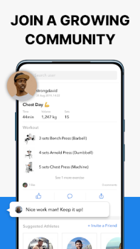 İndir Hevy - Spor, Vücut Geliştirme Sağlık & Fitness Android için Ekran görüntüsü 5