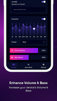 İndir Volume Booster - Equalizer Pro Müzik ve Ses Android için Ekran görüntüsü 2