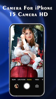 İndir Camera For iPhone 15 Camera HD Fotoğraf Android için Ekran görüntüsü 2