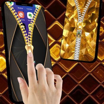 İndir Altın Fermuarlı Ekran Kilidi Özelleştirme Android için Ekran görüntüsü 7