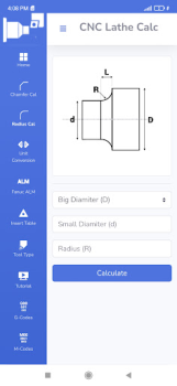 İndir CNC Lathe Calc İş Android için Ekran görüntüsü 2