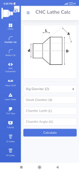 İndir CNC Lathe Calc İş Android için Ekran görüntüsü 3