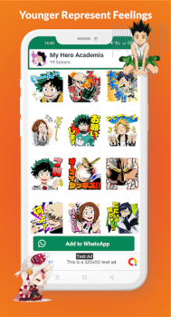 İndir Anime Stickers for WhatsApp Özelleştirme Android için Ekran görüntüsü 4