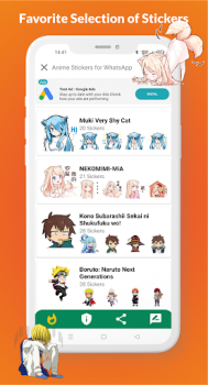 İndir Anime Stickers for WhatsApp Özelleştirme Android için Ekran görüntüsü 7