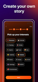 İndir Rolemate: AI Chat & Roleplay Sosyal Android için Ekran görüntüsü 5