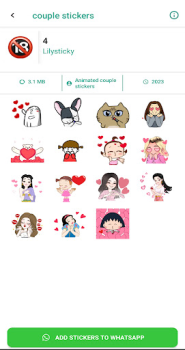 İndir +18 Stickers for Whatsapp Özelleştirme Android için Ekran görüntüsü 4