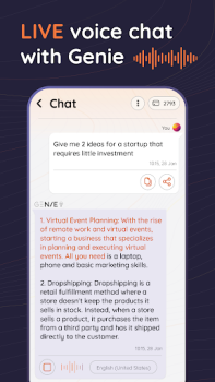 İndir AI Chat & AI Writer - Genie İş Android için Ekran görüntüsü 3