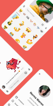 İndir Gem Space: blogs, chats, calls İletişim Android için Ekran görüntüsü 2