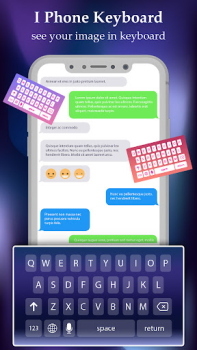 İndir Keyboard For iPhone 14 pro Özelleştirme Android için Ekran görüntüsü 3