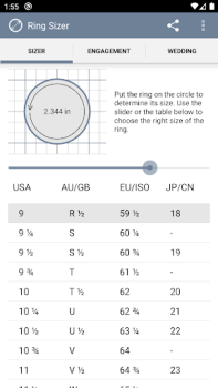 İndir Ring Sizer by Jason Withers © Yaşam Tarzı Android için Ekran görüntüsü 2